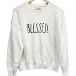 Rae Dunn  Sweater Size Extra Large White Black Pullover Long Sleeve Crewneck Photo 0