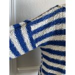 Diane Von Furstenberg Vintage Diane Von Fürstenberg DVF Blue & White Striped Sweater Photo 6