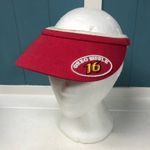 Vtg Nascar Chase Authentics Greg Biffle #16 red Visor Cap‎ w/ terry cloth Photo 0