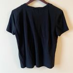 ZARA  Black Basic Short Sleeve T-Shirt Size Medium Round Neck Cotton Photo 4