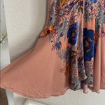 Free People  Back Yard Party Dress Floral Tunic Mini Tank Boho Casual Babydoll XS Photo 3