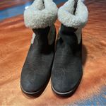 Superdry Super-dry leather heeled western boots Sherpa trim size 8 Photo 4