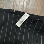 Madewell  Wool-Blend Mini Skirt in Pinstripe Almost Black Women's Size 2 NWT! Photo 2