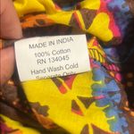 Vibrant‎ Multicolor Paisley Dress 100% cotton Black Size undefined Photo 6