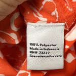 Nine West  Orange and White Tie Front Blouse Size XS Photo 9