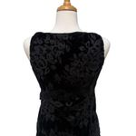 Robbie Bee VTG Y2K Velvet Burnout Mini Dress Sz 8P Black Ruffles Whimsigoth Hoco Photo 5