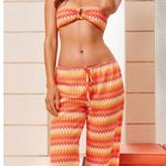 Trina Turk NEW  Sunray Chrocet Bikini Swimsuit Bandeau Top Tie Bottoms Size 12 Photo 10