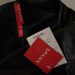 Spanx NWT Size L Black Faux Leather Straight Pencil Skirt Photo 2