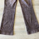 Vintage Brown Suede Leather Pants with Embellishments Size: 8 Photo 7