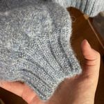 Reformation Belvedere baby alpaca oversized Henley sweater in blue size S Photo 13