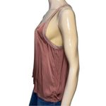 Nation Ltd . Women’s Size S Brown Copper Lakota Sateen Viscose Tank Top Photo 3