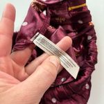 Anthropologie Free People Floral Burgundy elastic band satin pants Photo 8