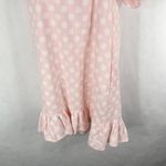 Lisa Marie Fernandez Target Large Dress One Shoulder Linen Polka Dot Pink‎ 1226 Pink Photo 4