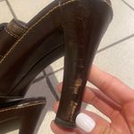 Coach Claude Taupe Suede Mules Photo 6