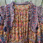 SEA NY Rosita 100% Cotton Ruffle Romper in Rust and Navy, size 8 Orange Photo 12