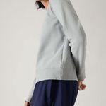 Athleta XS Retroterry Crewneck Sweatshirt Storm Cloud Garment Dye Gray X-Small Photo 3