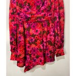 For Love & Lemons  Lauren Long Sleeve Mini Dress Red Pink Florals Size Small NWT Photo 12