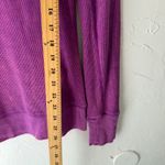 Kirra  Y2k Purple V-Neck‎ Long Sleeve Thermal Top Women's Medium Waffle Photo 2