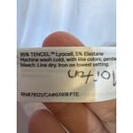 Eileen Fisher XL White Tencel Lyocell Blend Short Sleeve Crew Neck Reg$98 Photo 4