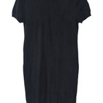 Quince  Women's Black Viscose Poly Nylon Blend Dress‎ Large Short Sleeve Photo 0