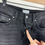 Boyish Jeans The Tommy Straight Leg Sz 25 Black Stone Wash Button Fly Crop Photo 10