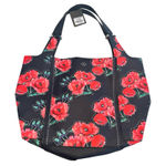 Nanette Lepore  Athena Navy Rose Flower Large‎ Shopper Shoulder Bag Tote NEW $128 Photo 0