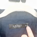 Ralph Lauren  Womens Beachy Coastal Dolman‎ Short Sleeve Linen Button Up Shirt 1X Photo 2