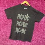 AC/DC Splatter Spell Out Hells Bells Hard Rock Band Tee M Photo 2