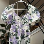 River Island  floral midi dress in light purple size S (US 6) Photo 1