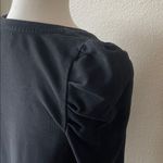 Pomander Place Black Puff Shoulder Long Sleeve Vesty Mini Dress – Size S Photo 7