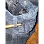 Neiman Marcus Indygo‎  Exclusive Size 4 Black Suede Leather Pants Photo 4