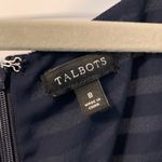 Talbots Cinch Waist Wide Leg Jumpsuit Size 8 Nautical Vibe Navy Blue Stripe Photo 3