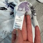 Shyanne  white floral long sleeve tie front blouse size XL E12 Photo 2