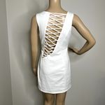 Ark & Co. White Caged Open Back Strappy Mini Dress Photo 2