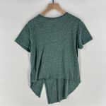 Regna X Green Slub Knit‎ Asymmetrical Hem Short Sleeve Tee Size L Photo 1