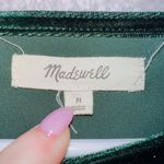 Madewell K4376 Emerald Green Velvet Butterfly Top size medium Photo 4