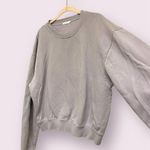 Good American Boyfriend Crew Neck Sweatshirt light lavender size 3 Photo 6