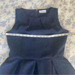 Closet London Navy and Cream Pleated Coastal Preppy Mini Dress Size 10 Blue Photo 4