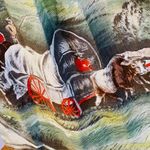 John Wolf Vintage 1950's Collectible Oregon Trail Novelty Pleated Skirt XXS Photo 3