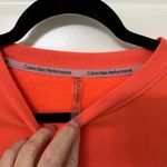 Calvin Klein  Performance Vibrant Orange Crop Top Sweatshirt Size S Photo 2