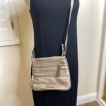 Nine West metallic gold vegan faux leather crossbody bag purse Photo 5