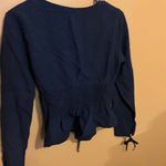 Intermix  size 2 blue blouse Photo 6