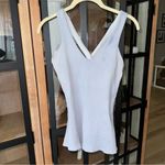 Alo Yoga ALO Elevate ribbed tank top criss cross blue moon slate scoop v tight long line Photo 1