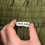 Grace Karin  Cropped Pencil Trousers Pants Olive Green Business Work Wear Women L Photo 3