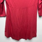 Peruvian Connection  3/4 Sleeve Pink Womens Top Size Small Scoop Neck Long Length Photo 7