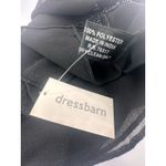 NWT: Dress Barn Scarf W Beaded Floral Design Throughout Black Photo 2