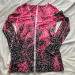 Vintage Y2K grunge biker Easyriders flame burnout pink & black mesh long sleeve Size L Photo 6