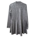 Susan Graver  Women Open Front Size‎ XS Lightweight Cardigan Silver Metallic City Photo 1
