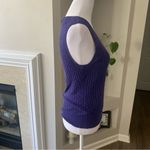 Banana Republic  Purple Cable Knit Wool-Blend Pullover Vest Size XS Photo 6