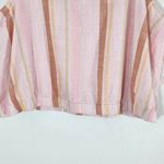 a.n.a  Pink Striped Crop Top Cotton Striped Boho Top Size XL NWOT Powder Pink Top Photo 1